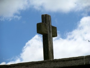 Cross in the clouds